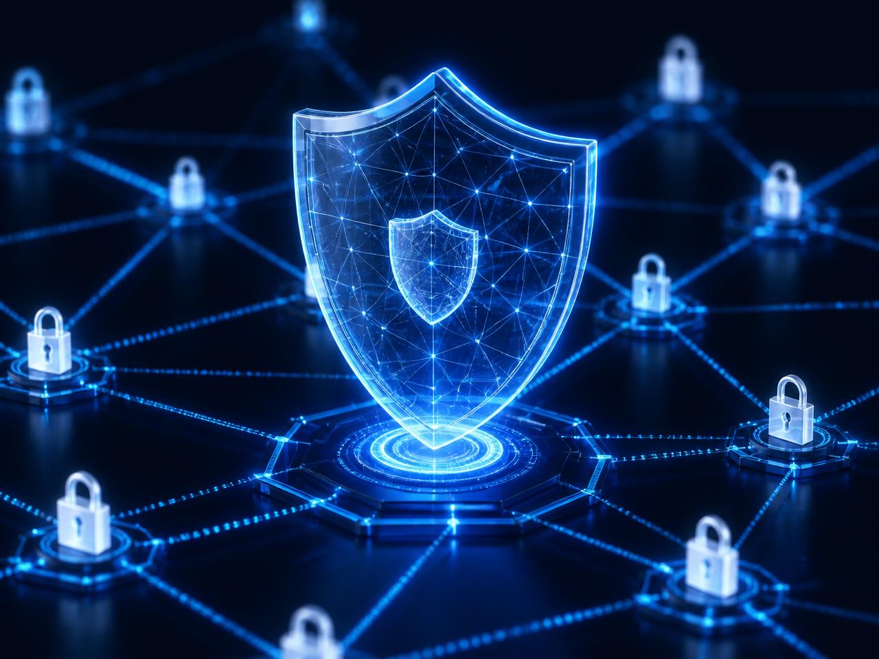 A digital shield integrated into a mesh of protected network nodes
